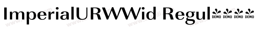ImperialURWWid Regul字体转换